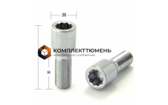 Болт M12x1,5 (54/ 28) под многогранник спец. внутр цинк (ИТАЛИЯ) VST20A28 BC