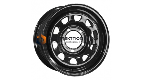 8x15/6x139,7 ET-5 D110 Toyota Nissan Semicircle Gloss Black (LTM)