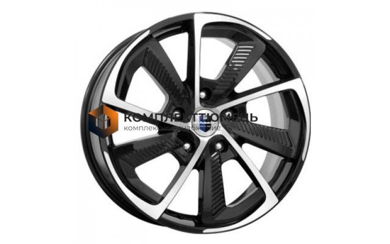 8x18/5x130 ET43 D84,1 C.T.G. (КС687) Алмаз черный