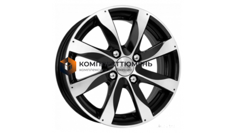 6x15/4x114,3 ET46 D67,1 Джемини-оригинал (КС617) Алмаз черный КС617