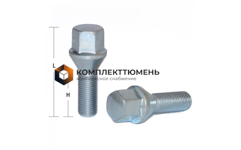 Болт M14x1,25 (53/ 28) hex17 конус цинк S-966-08