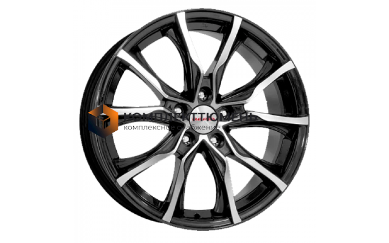 7,5x17/5x112 ET37 D66,6 Твист (КС697М) Алмаз черный